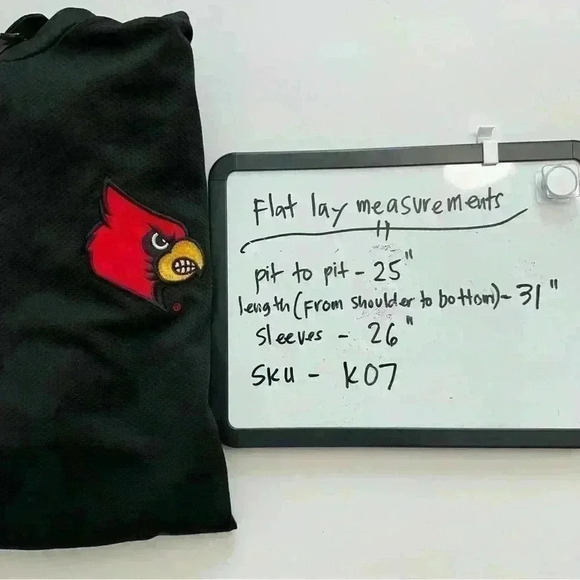 Franchise Club Sweater Sweatshirt Louisville Cardinals Quarter Zip Mens Sz Large - Picture 14 of 14